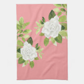 Gardenia cape jasmine florale bloem Keukenhanddoek (Verticaal)