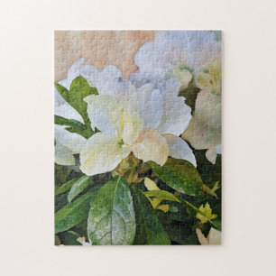 Gardenia Fleurs Floral Art Garden Puzzle