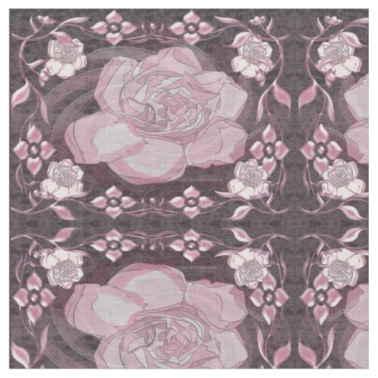 Gardenia Flora Pattern Stof (Close Up)