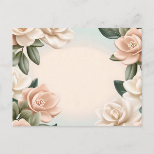 Gardenia geïnspireerde dromerige pastel briefkaart