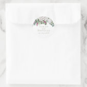 Gardenia/Snapdragon Sage Wedding Sticker (Tas)