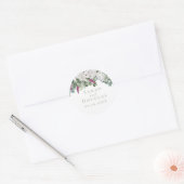 Gardenia/Snapdragon Sage Wedding Sticker (Envelop)