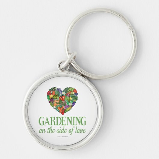 Gardening aan de zijkant van de liefde sleutelhanger (Voorkant)