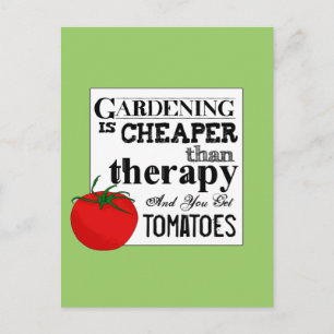 Gardening = Behandeling + Tomaten Briefkaart