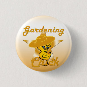 Gardening Chick #10 Ronde Button 3,2 Cm