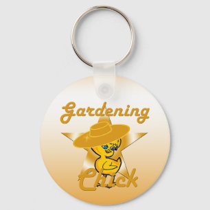 Gardening Chick #10 Sleutelhanger