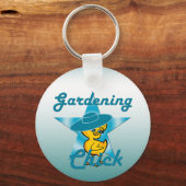 Gardening Chick #7 Sleutelhanger (Voorkant)