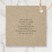 Gardening Crown Boho Chic Waterverf Tools Flowers Bedankjes Labels (Achterkant)