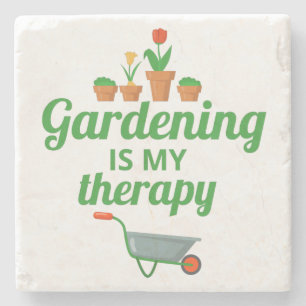 Gardening Garden Gardener Funny Gezegde Gift Stenen Onderzetter