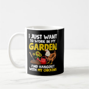 Gardening Gardener Kippen Koffiemok