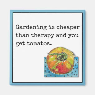 Gardening is goedkoper dan Therapy Magnet Magneet