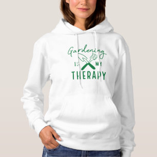 Gardening is mijn therapie hoodie