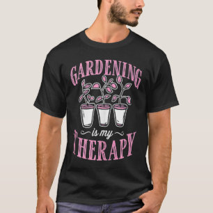 Gardening is mijn therapie met Floral Cute Zen Gar T-shirt