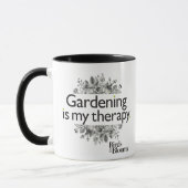 Gardening is mijn therapie mok (Links)