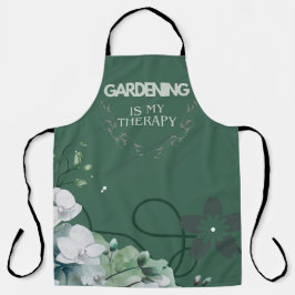 Gardening is mijn therapiespron schort