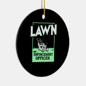 Gardening Lawn Mower Gift Keramisch Ornament (Rechts)