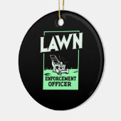 Gardening Lawn Mower Gift Keramisch Ornament (Links)