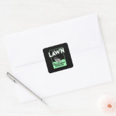 Gardening Lawn Mower Gift Vierkante Sticker (Envelop)