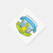 Gardening met banners servet (Hoek)