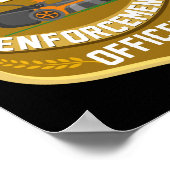 Gardening Mowing Lawn Enforcement Officer Poster (Hoek)