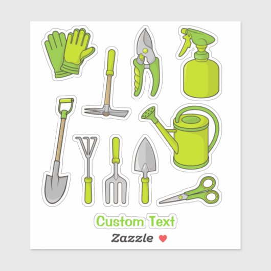 Gardening-pictogrammen Sticker (Vel)