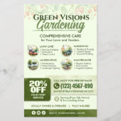 Gardening Services Flyer - waterverf kunst (Voorkant)