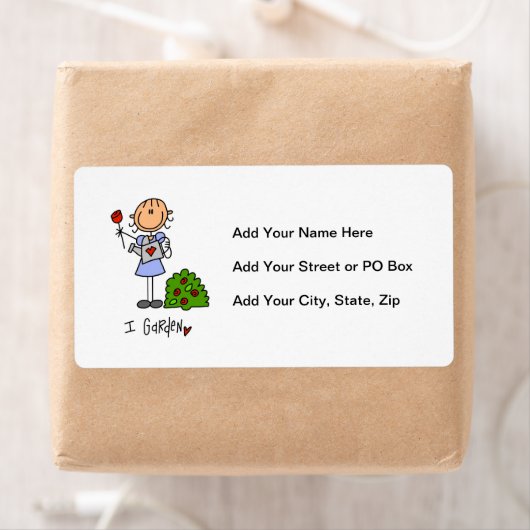 Gardening Stick Figuur Etiket (Insitu)