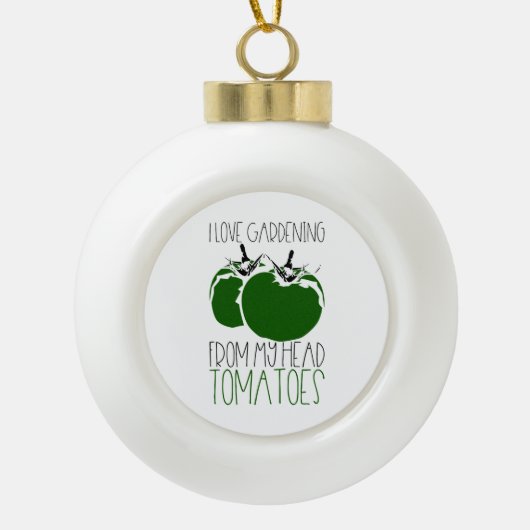 Gardening Tomaten Keramische Bal Ornament (Voorkant)