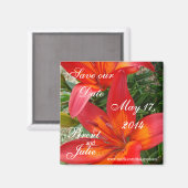GardenWedding-Save-the-Date-customize Magneet (Voorkant / Achterkant)