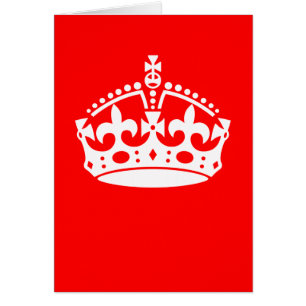 GARDER CALM COROWN sur la Personnaliser rouge ceci