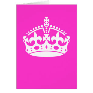 GARDER CALM CROWN Royal Icon sur Pink Personnalise