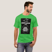 Garder calme / cercle de sel vert T-shirt (Devant entier)