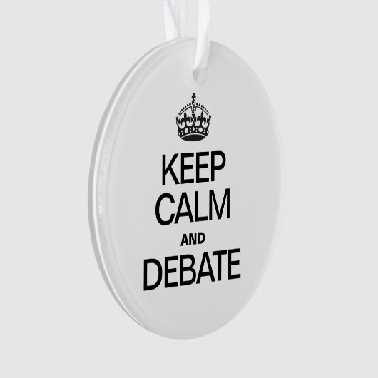 GARDER CALME ET DÉBAT (devant)