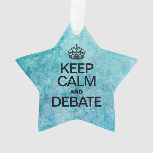 GARDER CALME ET DÉBAT Texture bleue (dos)