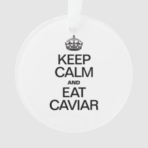 GARDER CALME ET MANGER CAVIER