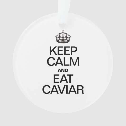 GARDER CALME ET MANGER CAVIER (devant)