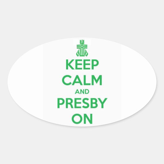 garder calme et presby sur autocollant (Devant)