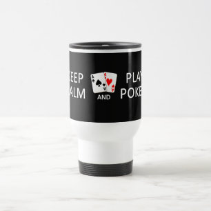 GARDER CALME & JOUER POKER tasses personnalisées