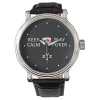 GARDER CALME & PLAY POKER montres personnalisées