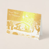 Garder Christ dans la carte à huile de Noël (Devant)