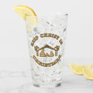 Garder Christ en Noël Nativité 16 oz Verre