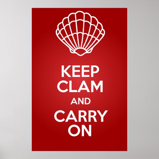 Garder Clam et continuer sur une grande affiche pa (Devant)