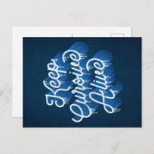 Garder Cursive en vie / Carte postale (Devant / Derrière)