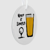 Garder Il Simples Funny Golf Bière (devant)