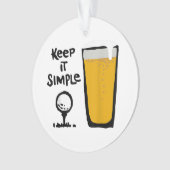 Garder Il Simples Funny Golf Bière (devant)