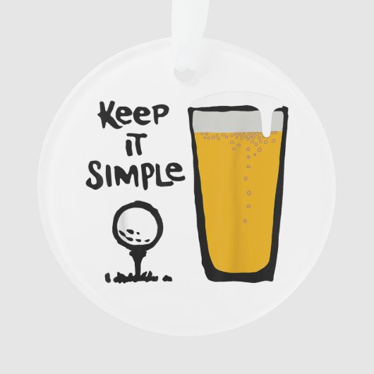 Garder Il Simples Funny Golf Bière (devant)