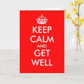 Garder la carte de voeux calme | Restez calme et s (Fleur jaune)