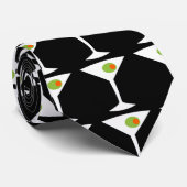 Garder la Cravate Martini Em Coming (noire) (Roulé)