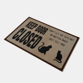 Garder La Porte Fermée, Drôle Tapis De Chat (Incliné)
