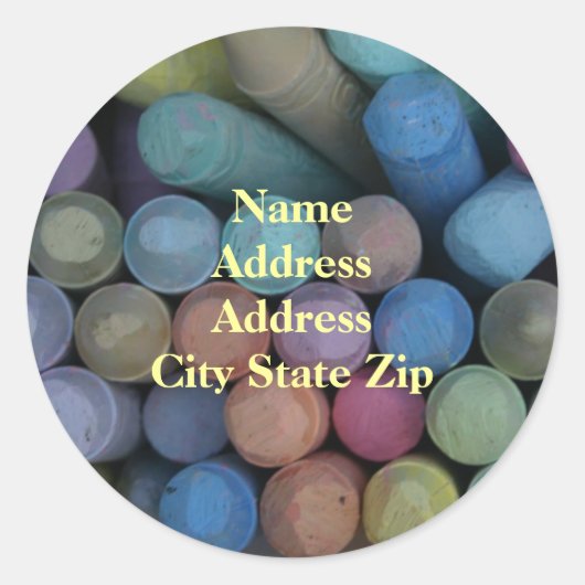 Garder la vie Étiquette de adresse coloré (Devant)